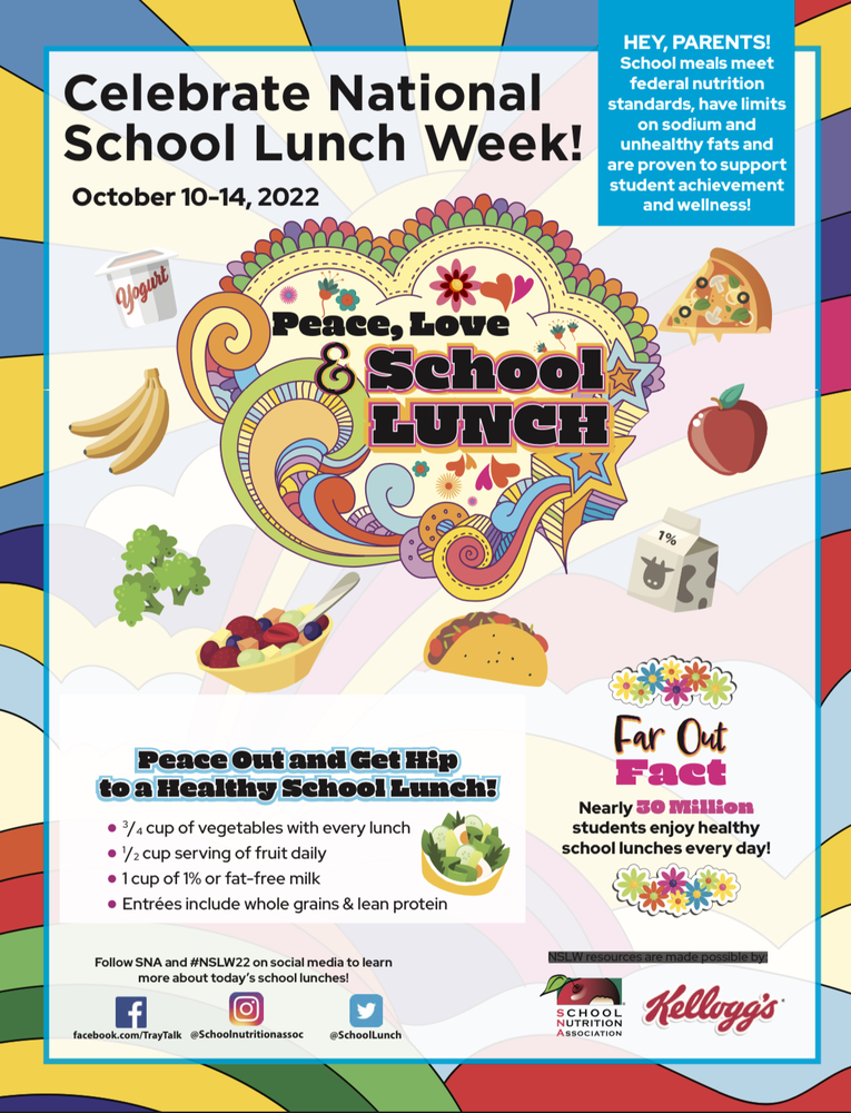 Celebrate National School Lunch Week Peace Love and School Lunch